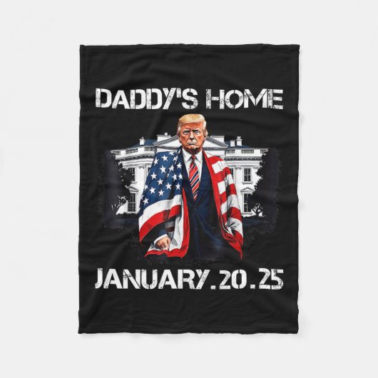 Couverture Polaire Maison Blanche de Trump Daddy (Devant)
