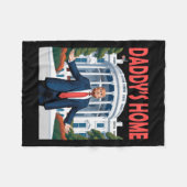 Couverture Polaire Maison Blanche de Trump Daddy (Devant (Horizontal))