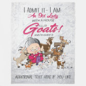 Couverture Polaire Maison de la Vielle-Dame pleine de chèvres (Devant)