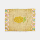 Couverture Polaire Maison de plage Ananas (Devant (Horizontal))