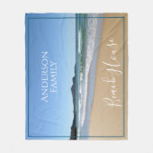 Couverture Polaire Maison de plage personnalisée Fleece Jeter Blanket (Devant)