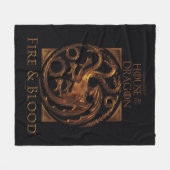 Couverture Polaire MAISON DU DRAGON | Maison Targaryen Sigil (Devant (Horizontal))
