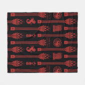 Couverture Polaire Maison du Motif de la crête du Dragon (Devant (Horizontal))