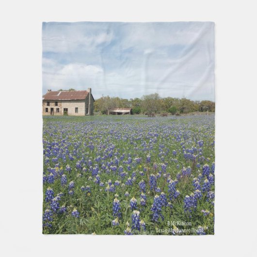 Couverture Polaire Maison du Texas Bluebonnet (Devant)