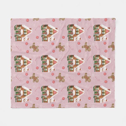 Couverture Polaire Maison en pain d'épices Blanchisserie en laiton ro (Devant (Horizontal))