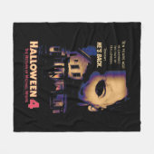 Couverture Polaire Maison et masque d'Halloween (Devant (Horizontal))