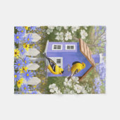 Couverture Polaire Maison flower garden (Devant (Horizontal))
