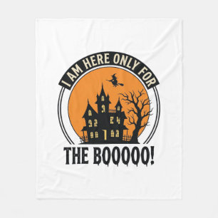Couverture Polaire Maison hantée Halloween Drôle Boo Vintage_1