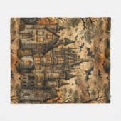 Couverture Polaire Maison Hantée Vintage (2) (Devant (Horizontal))