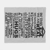 Couverture Polaire Maison juive Bayit Fleece Blanche (Devant (Horizontal))