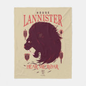 Couverture Polaire Maison Lannister - Entendez-moi Roar (Devant)