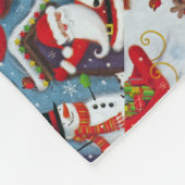 Couverture Polaire Maison père Noël (Coin)