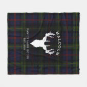 Couverture Polaire Maison Plaid Clan Malcolm Tartan Family Lake (Devant (Horizontal))