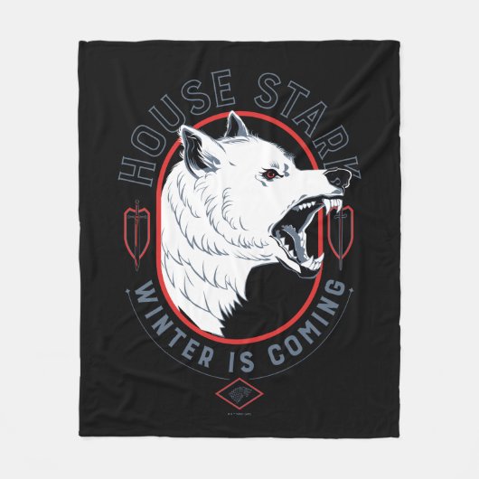 Couverture Polaire Maison Stark - L'hiver approche (Devant)
