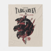 Couverture Polaire Maison Targaryen - Feu et Sang (Devant)