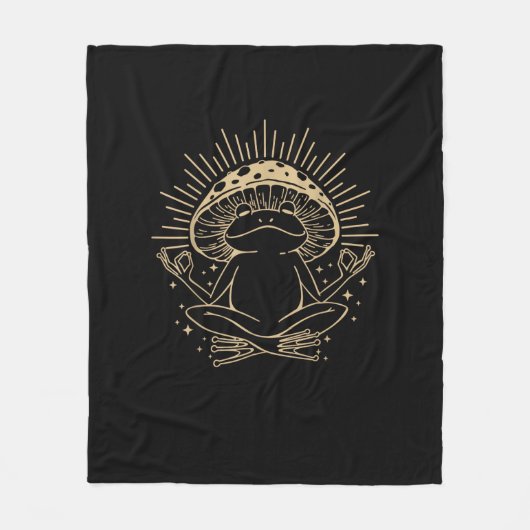 Couverture Polaire Maisonnette Frog & Minimalisme Esthétique Goblinc (Devant)