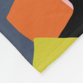 Couverture Polaire Maisons graphiques amusantes abstrait moderne vert (Coin)