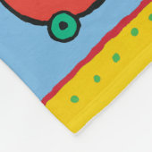 Couverture Polaire Maisy conduit une voiture rouge mignonne (Coin)