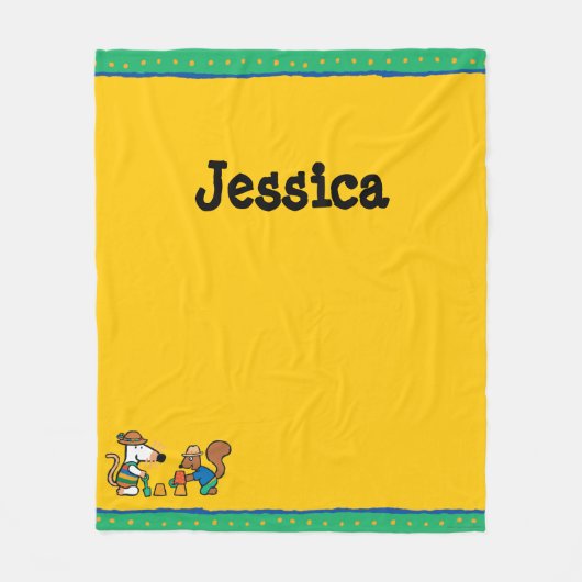 Couverture Polaire Maisy et Cyrille construisent un château de sable (Devant)