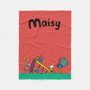 Couverture Polaire Maisy sur le terrain de jeu avec les amis