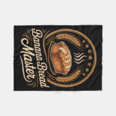 Couverture Polaire Maître Boulanger de Pain de Banane Humour Cuisine (Devant (Horizontal))