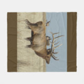 Couverture Polaire Maître de troupeau d'élans d'E4 Taureau (Devant (Horizontal))