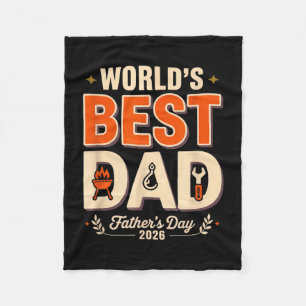 Couverture Polaire Maître du grill de papa du monde humour drôle de b