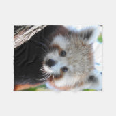 Couverture Polaire Maiya le panda rouge (Devant (Horizontal))