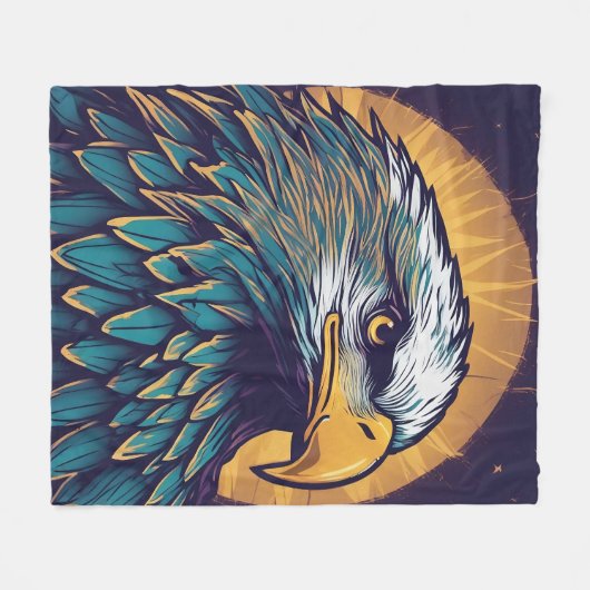 Couverture Polaire Majestic Bald Eagle (Devant (Horizontal))