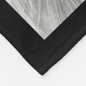 Couverture Polaire Majestic Lion noir et blanc (Coin)