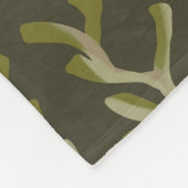 Couverture Polaire Majestic Stag Abstraite Green Forest (Coin)