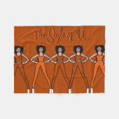 Couverture Polaire Majorette / Danseuse Blanche polaire Brûlé orange (Devant (Horizontal))
