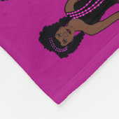 Couverture Polaire Majorette / Danseuse Blanche polaire Fushia (Coin)