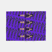 Couverture Polaire Majorette / Danseuse Blanche polaire Violet (Devant (Horizontal))