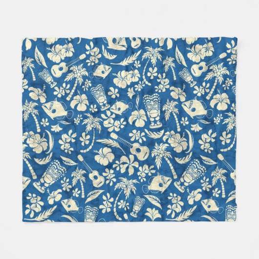 Couverture Polaire Makapuu Beach Hawaiian Batik (Devant (Horizontal))