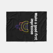 Couverture Polaire Make A Good First Impression Dental Funny  (Devant (Horizontal))