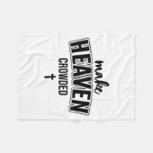 Couverture Polaire Make Heaven Crowded Christian Sign Jesus Cross God (Devant (Horizontal))