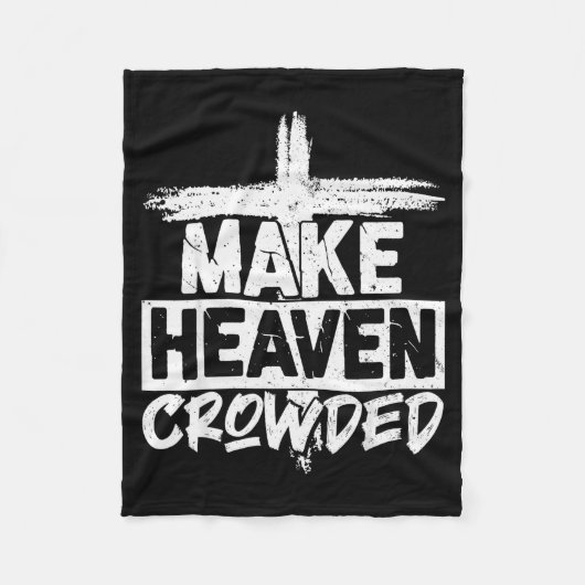 Couverture Polaire Make Heaven Crowded Cross - Minimalist Christian R (Devant)