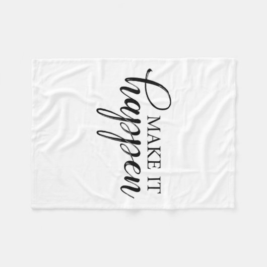 Couverture Polaire Make It Happen Motivational  (Devant (Horizontal))