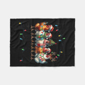 Couverture Polaire Making A List Chicken It Twice Christmas Xmas Chic (Devant (Horizontal))