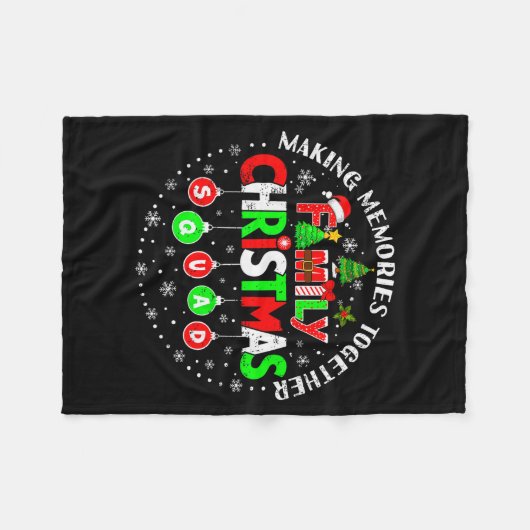 Couverture Polaire Making Memories Together Matching Squad Santa Elf (Devant (Horizontal))