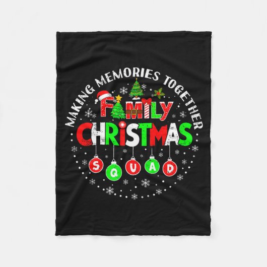 Couverture Polaire Making Memories Together Matching Squad Santa Elf (Devant)