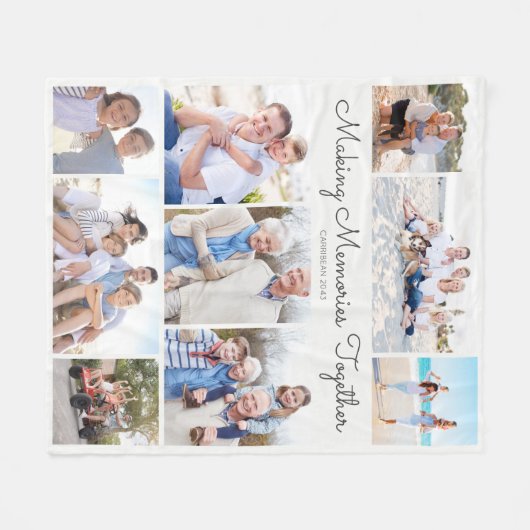 Couverture Polaire Making Memories Together Photo Collage Keepsake (Devant (Horizontal))