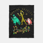 Couverture Polaire Making Srits Bright Christmas Retro Groovy Christm (Devant)