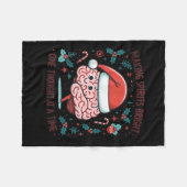 Couverture Polaire Making Srits Bright Funny Brain Christmas Mental H (Devant (Horizontal))