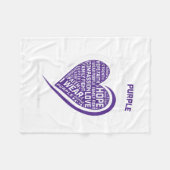 Couverture Polaire Maladie Petite-fille Hodgkins Lymphome (Devant (Horizontal))