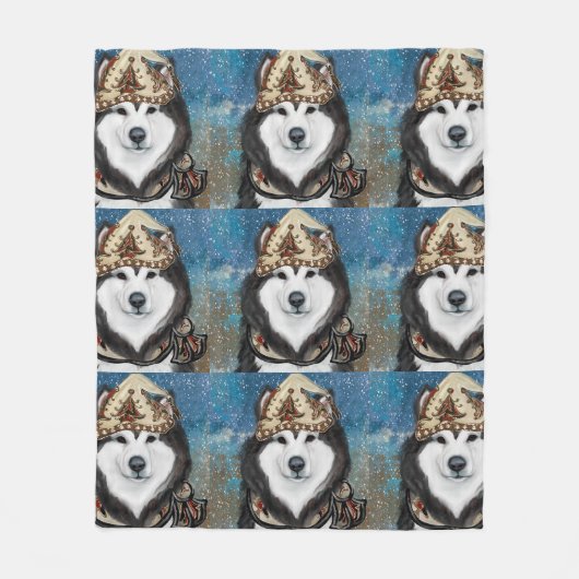 Couverture Polaire Malamute d'Alaska (Devant)