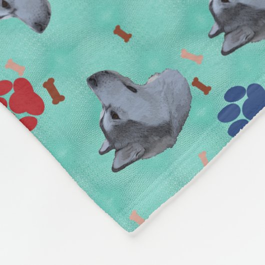 Couverture Polaire Malamute d'Alaska (Coin)