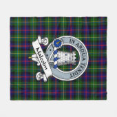 Couverture Polaire Malcolm Clan Moderm Badge Tartan Plaid (Devant (Horizontal))