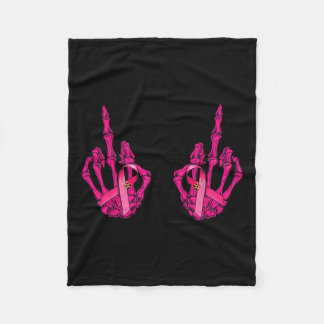 Couverture Polaire Malédiction du doigt moyen Mot Cancer du sein Bris